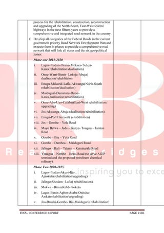 National conference 2014 report, final draft