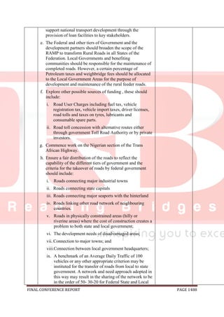 National conference 2014 report, final draft