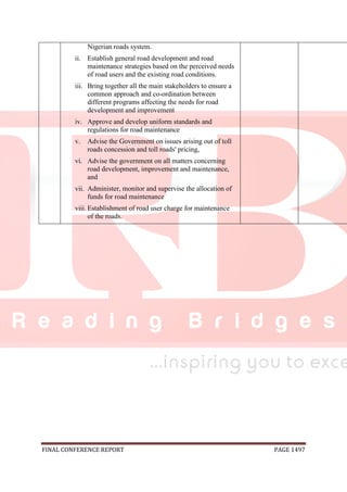 National conference 2014 report, final draft