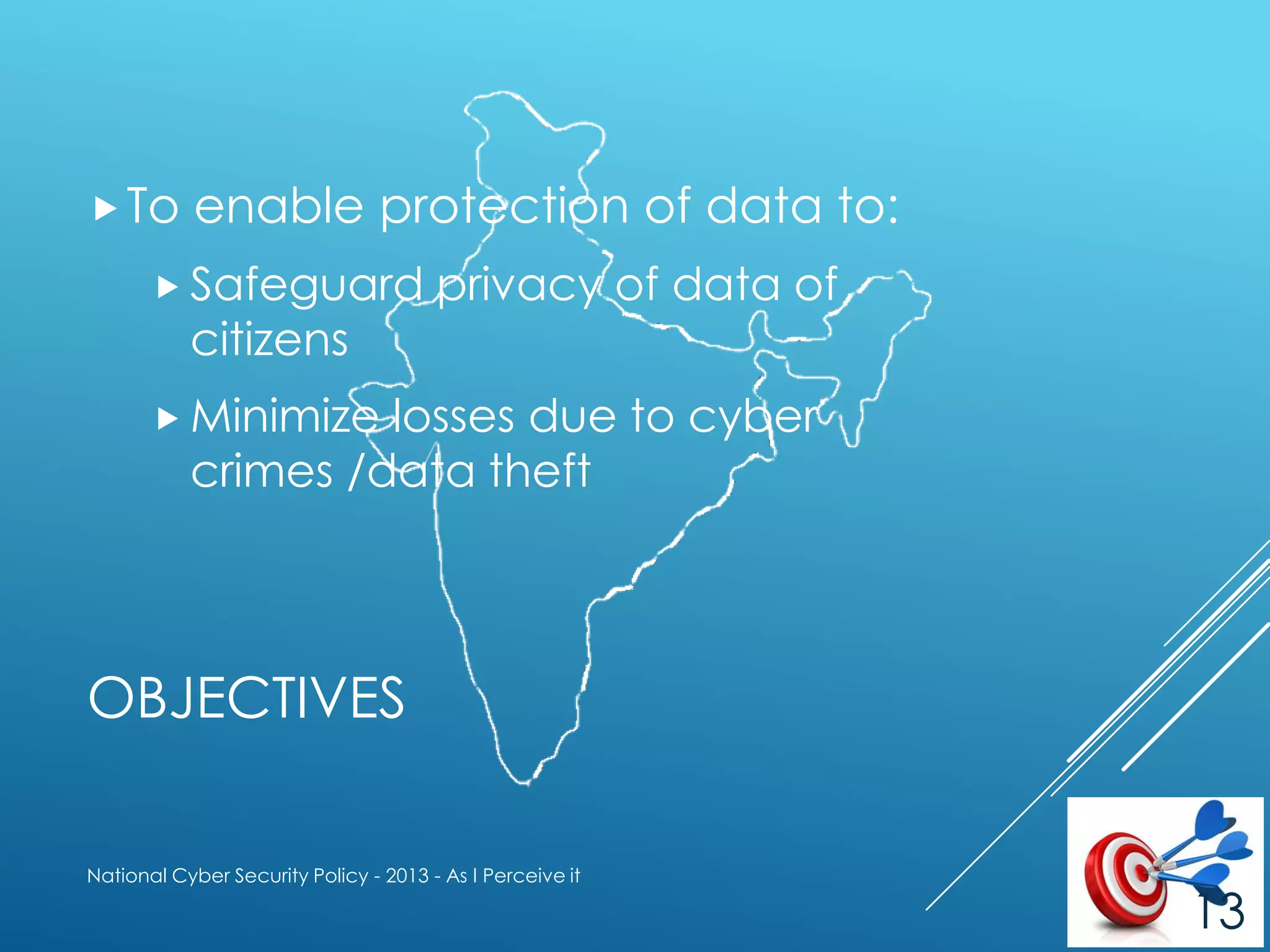National cyber security policy 2013 | PPTX