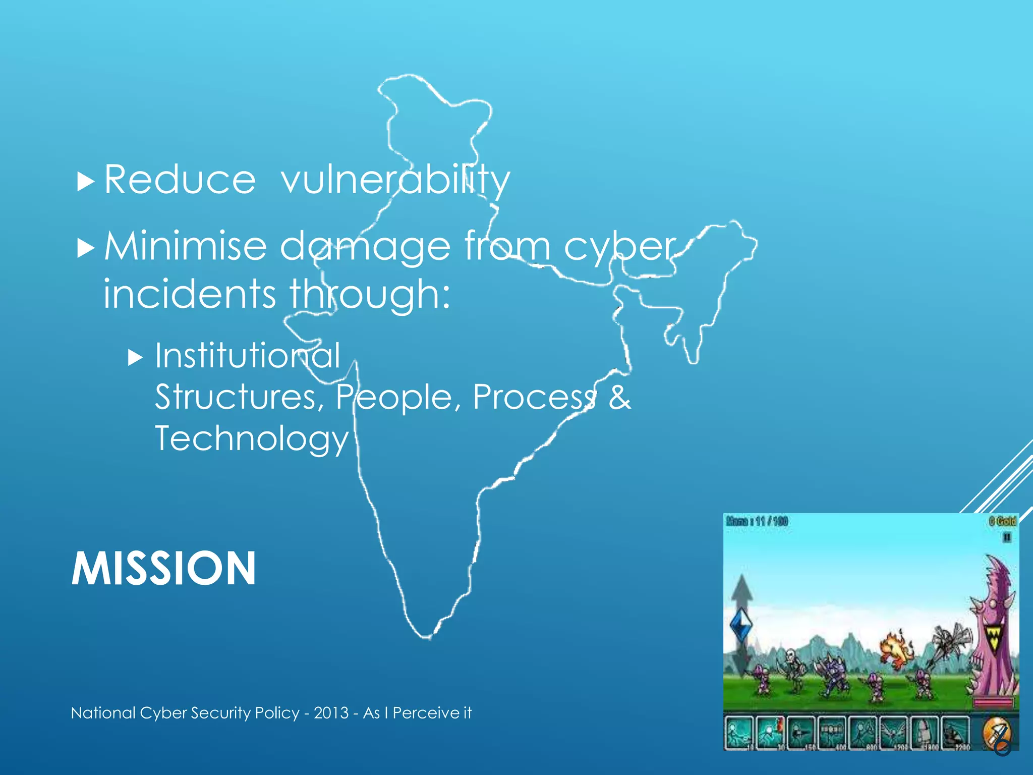 National cyber security policy 2013 | PPTX