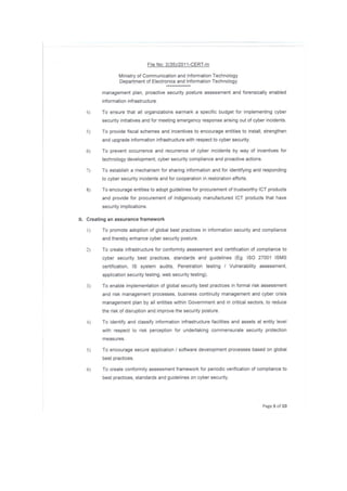 National Cyber Security Policy 2013