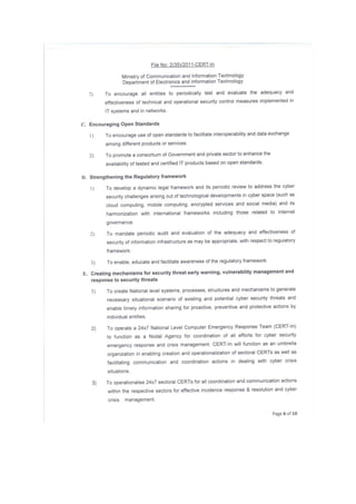 National Cyber Security Policy 2013