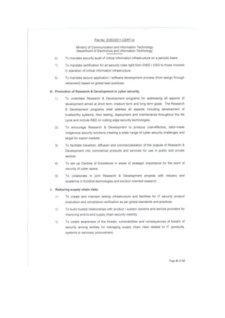 National Cyber Security Policy 2013