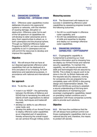 The National Cyber Security Strategy 2016 to 2021 sets out the ...