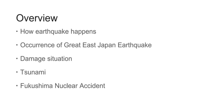Tsunami fukushima resumo