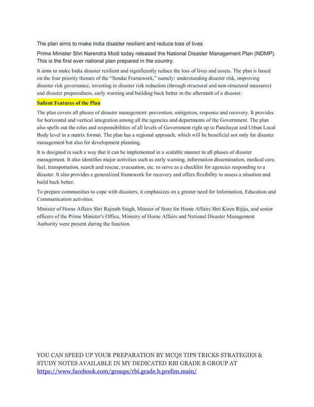 NATIONAL DISASTER MANAGEMENT PLAN 2019 visual data 3