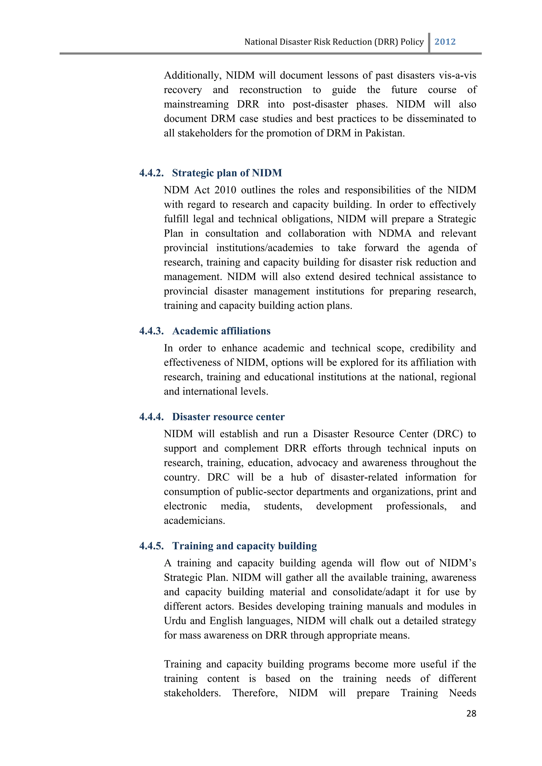 National Disaster Risk Reduction Policy 2012.pdf