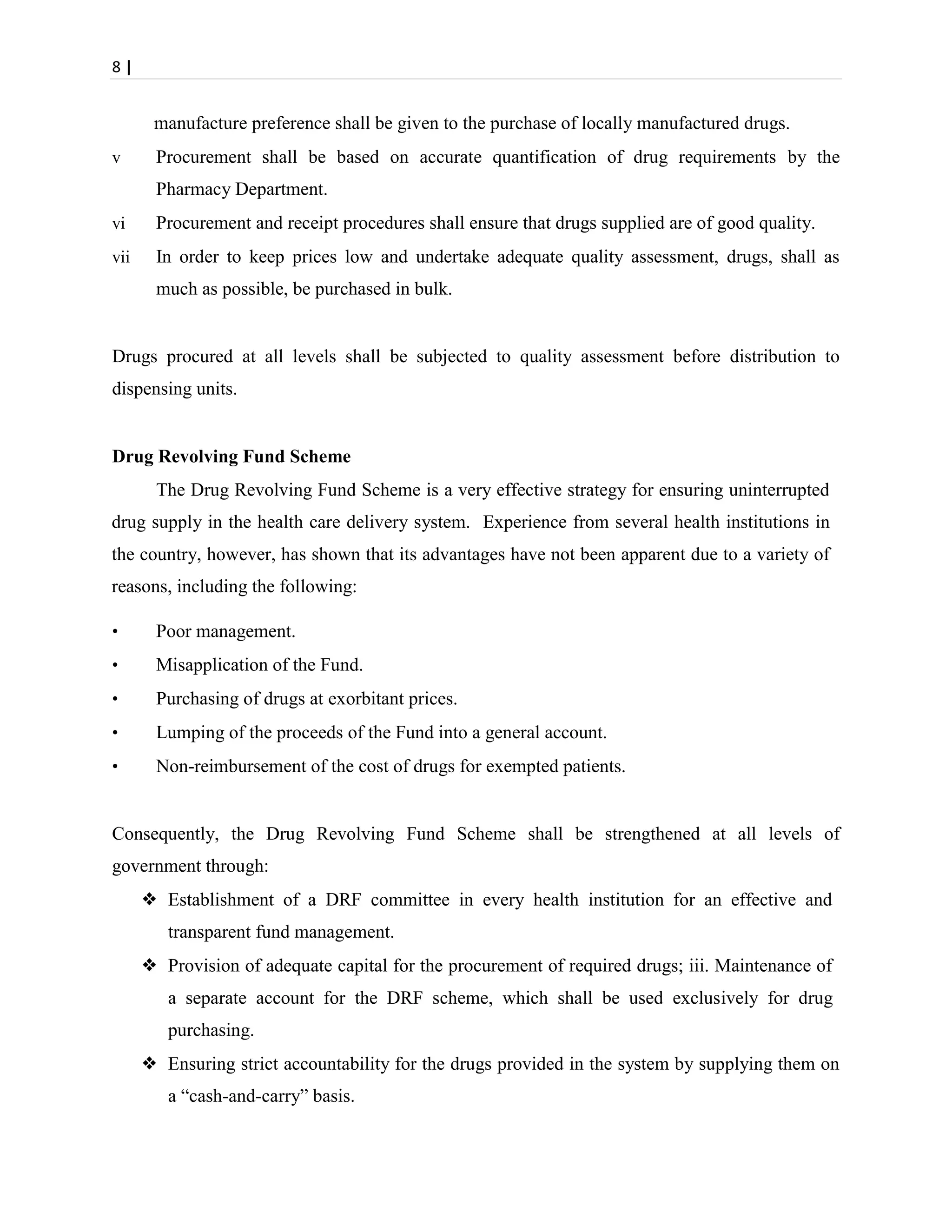 Drug Accountability Checklist.pdf National Drug Policy | PDF