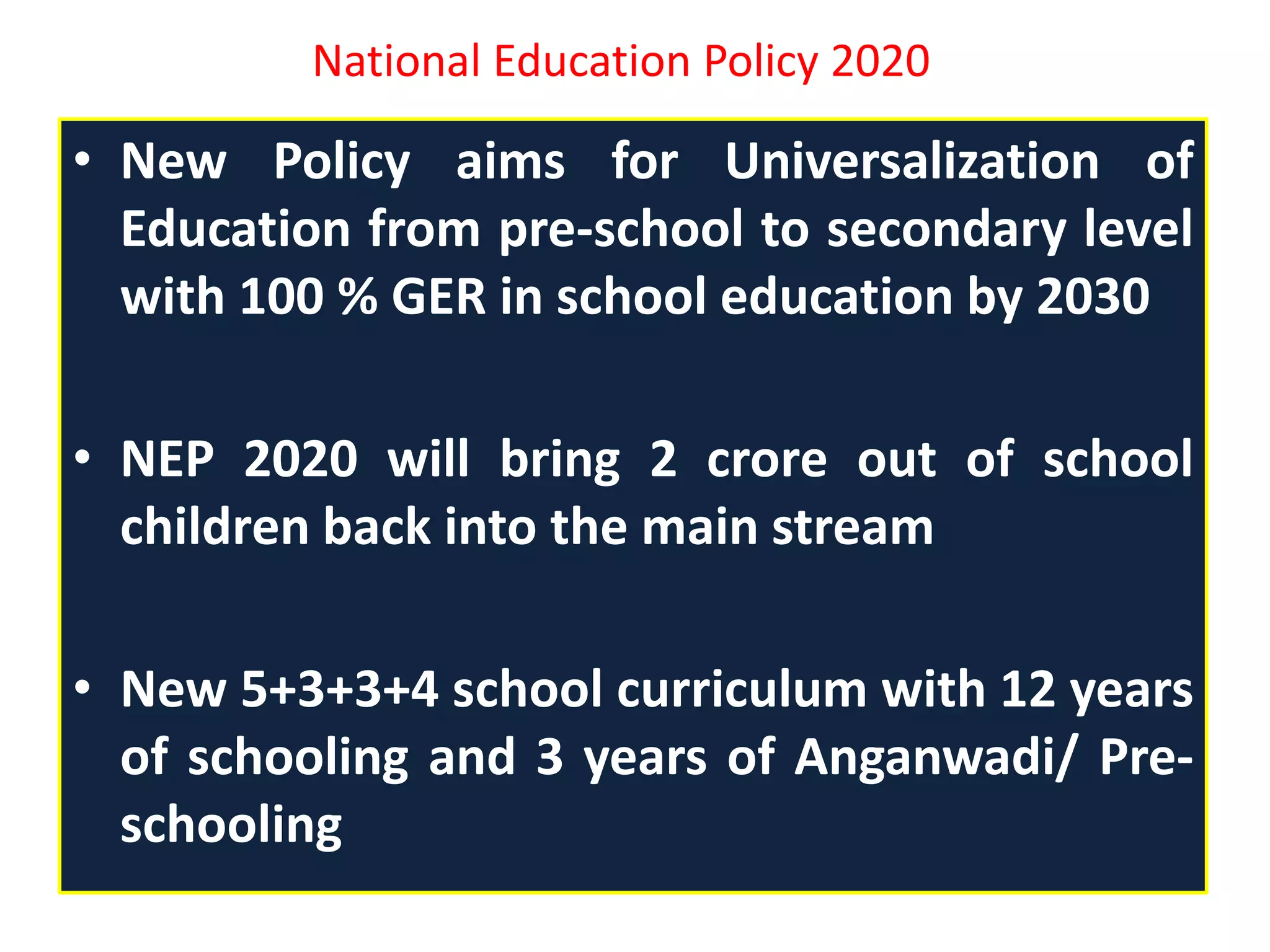 National education policy 2020 | PPTX