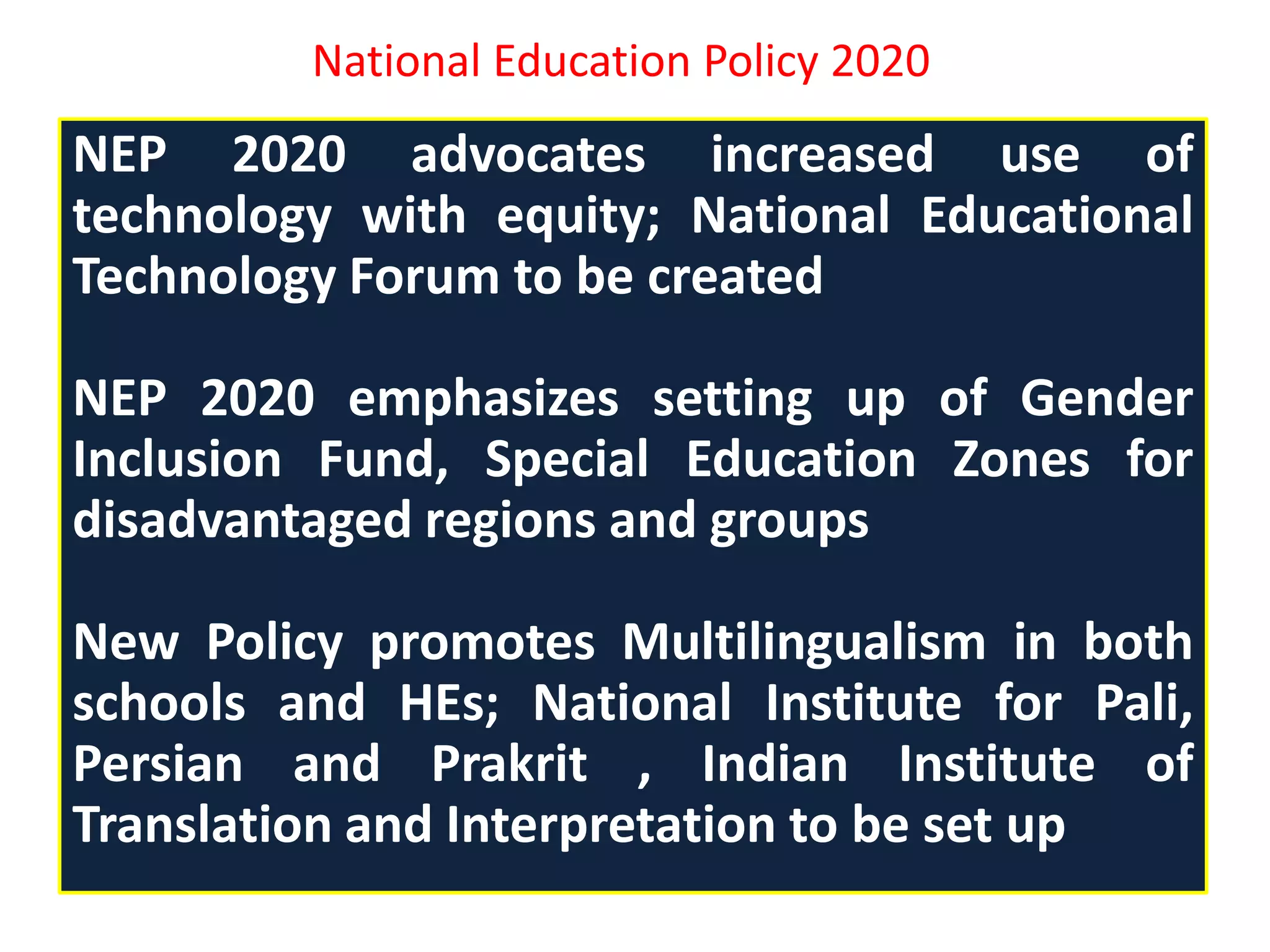 National education policy 2020 | PPTX