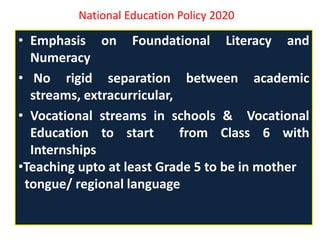 National education policy 2020 | PPTX