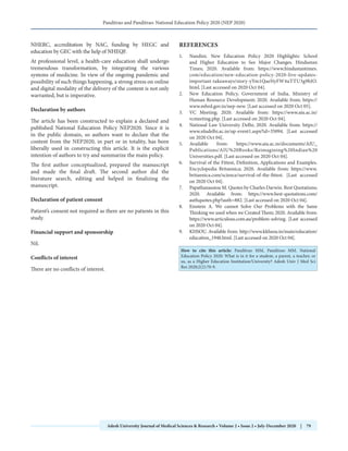 National Education Policy 2020 What is in it for a student, a parent, a ...