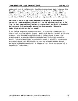 Example Ems Scope National ems scope_of_practice_model_2019 | PDF