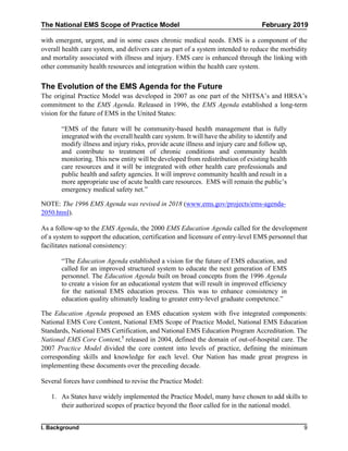 Example Ems Scope National ems scope_of_practice_model_2019 | PDF