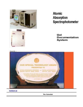 Awards :
Contact us
The Scientist
 