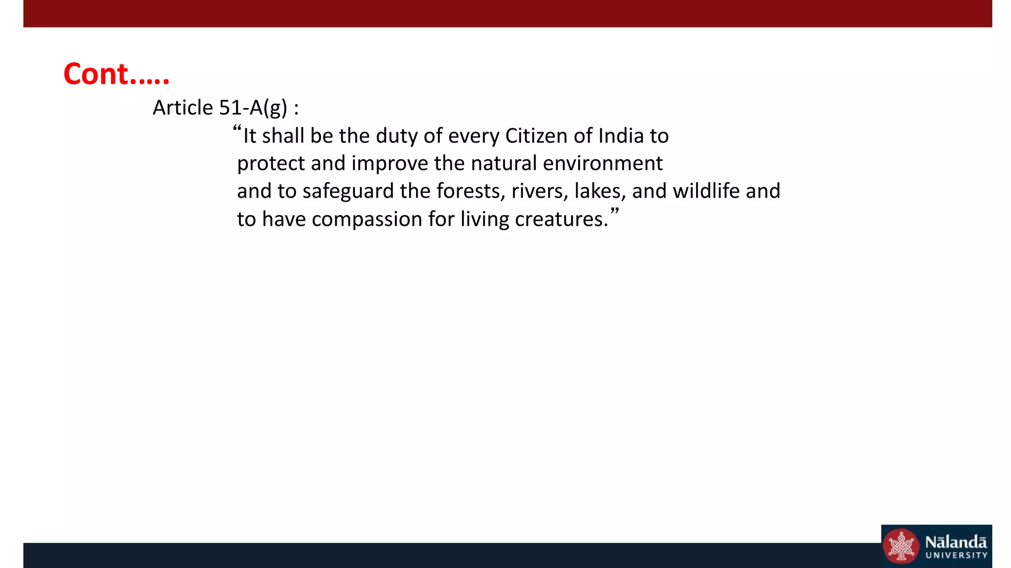 National environmental laws india PPT