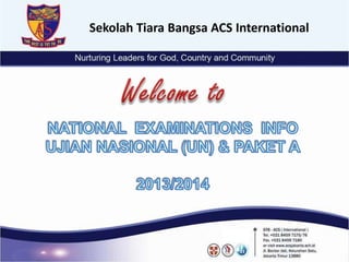 Sekolah Tiara Bangsa ACS International
 