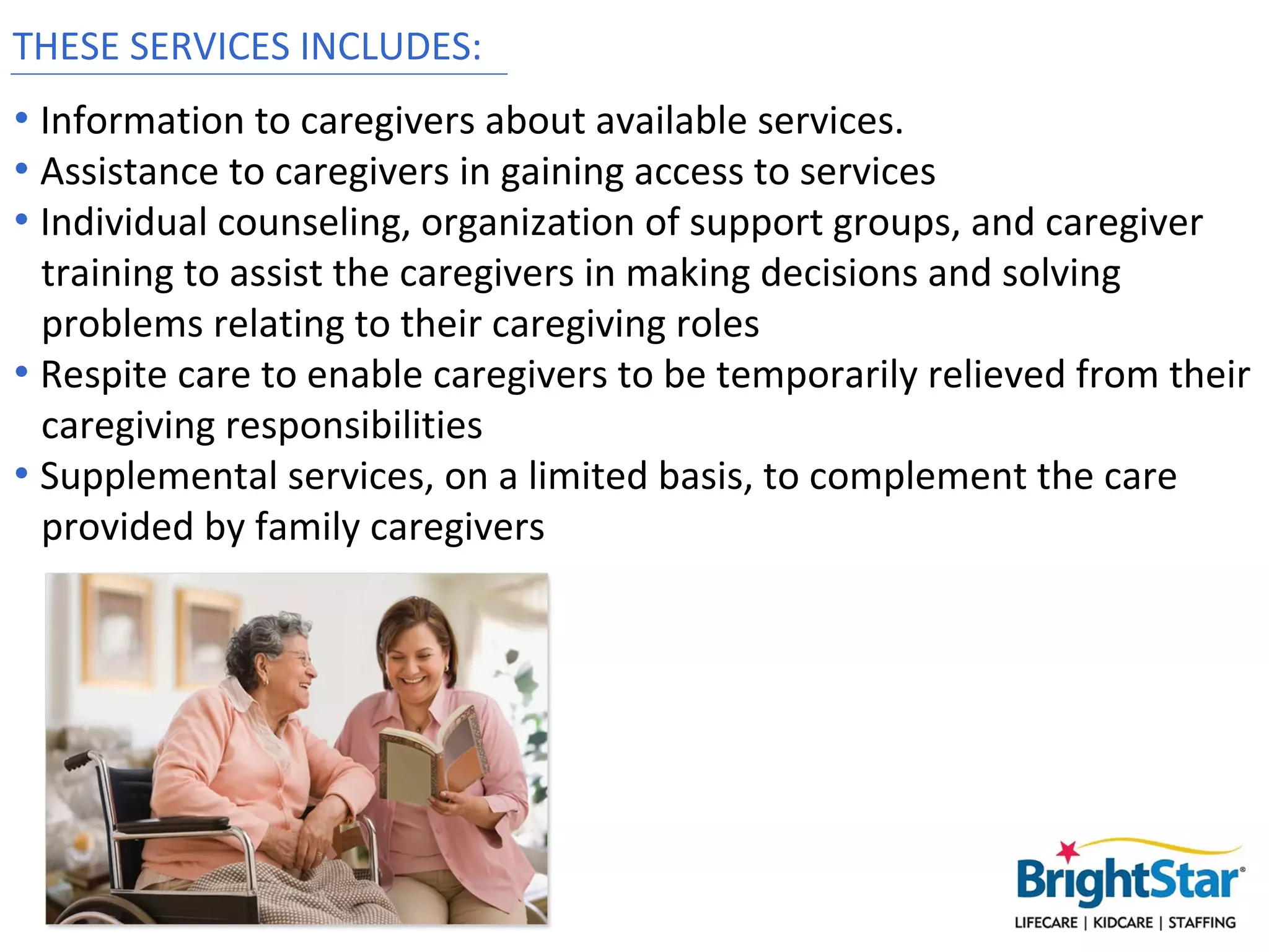 Which Descriptions Are Accurate About The Caregiver Support Program National Family Caregiver Support Program | PPT