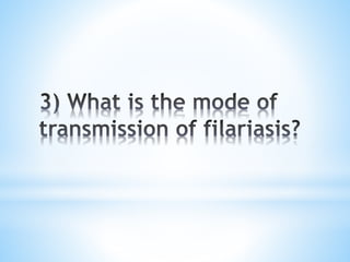 National filarial control programme