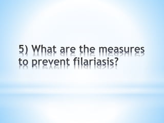 National filarial control programme