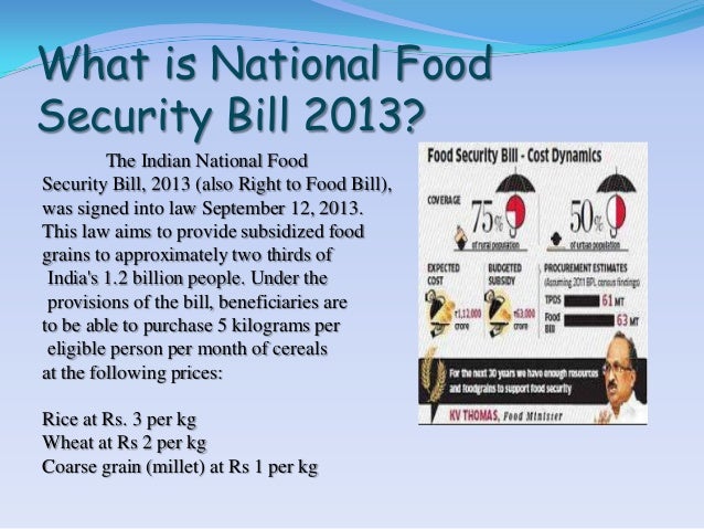 National Food Security Bill