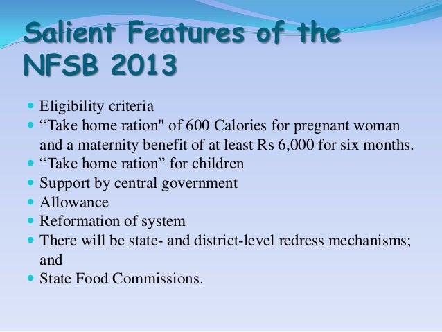 National Food Security Bill