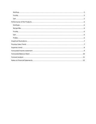 National foods, Financial Management Report | PDF