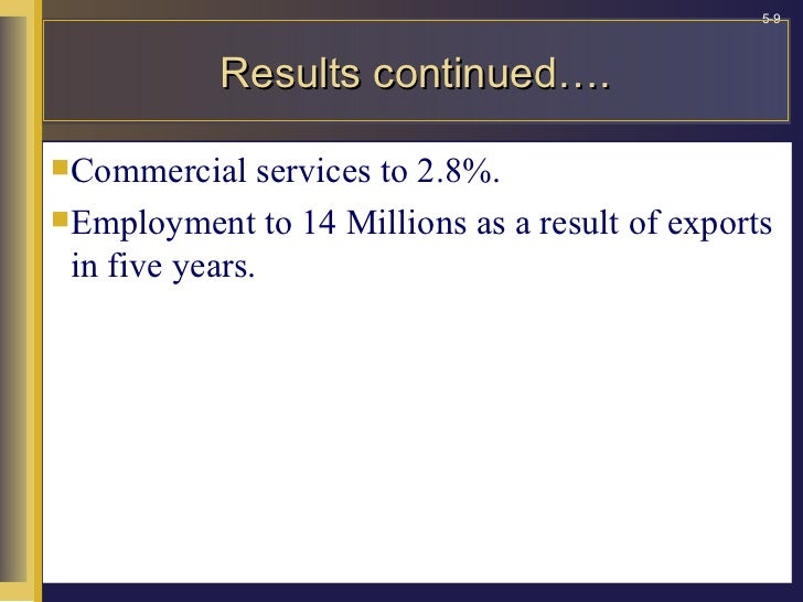 National foreign trade policy