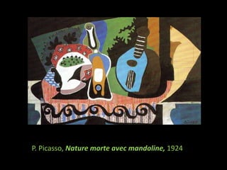 P. Picasso, Nature morte avec mandoline, 1924