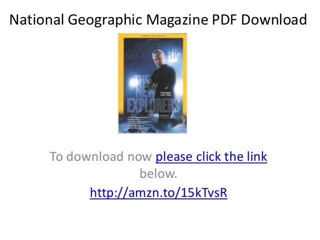 National Geographic Magazine Pdf Download