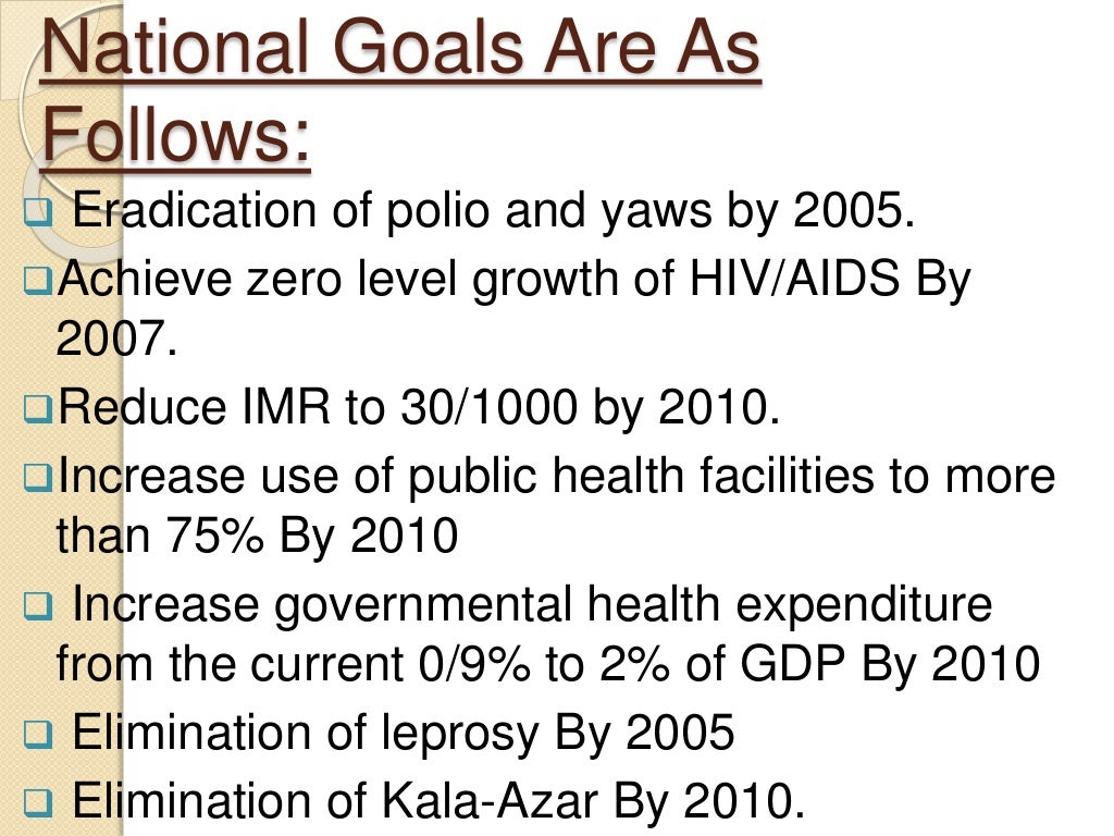 National goals