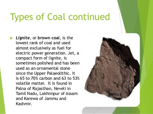 types of coal