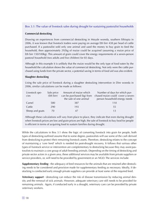 Destocking Availability National guidelines | PDF