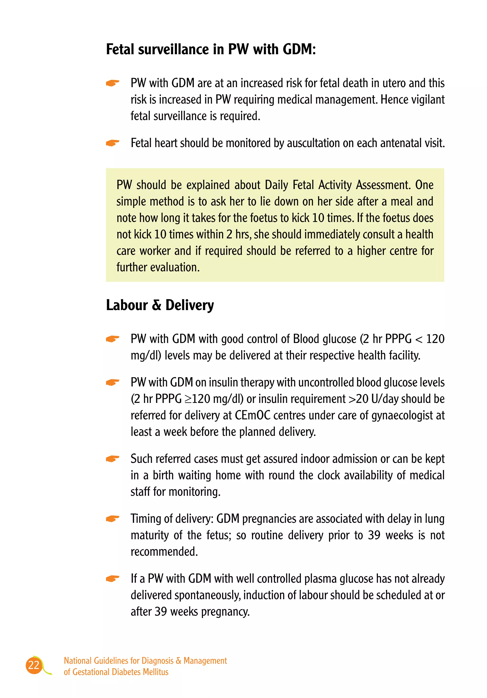 National Guidelines for Diagnosis & Management of Gestational Diabetes ...