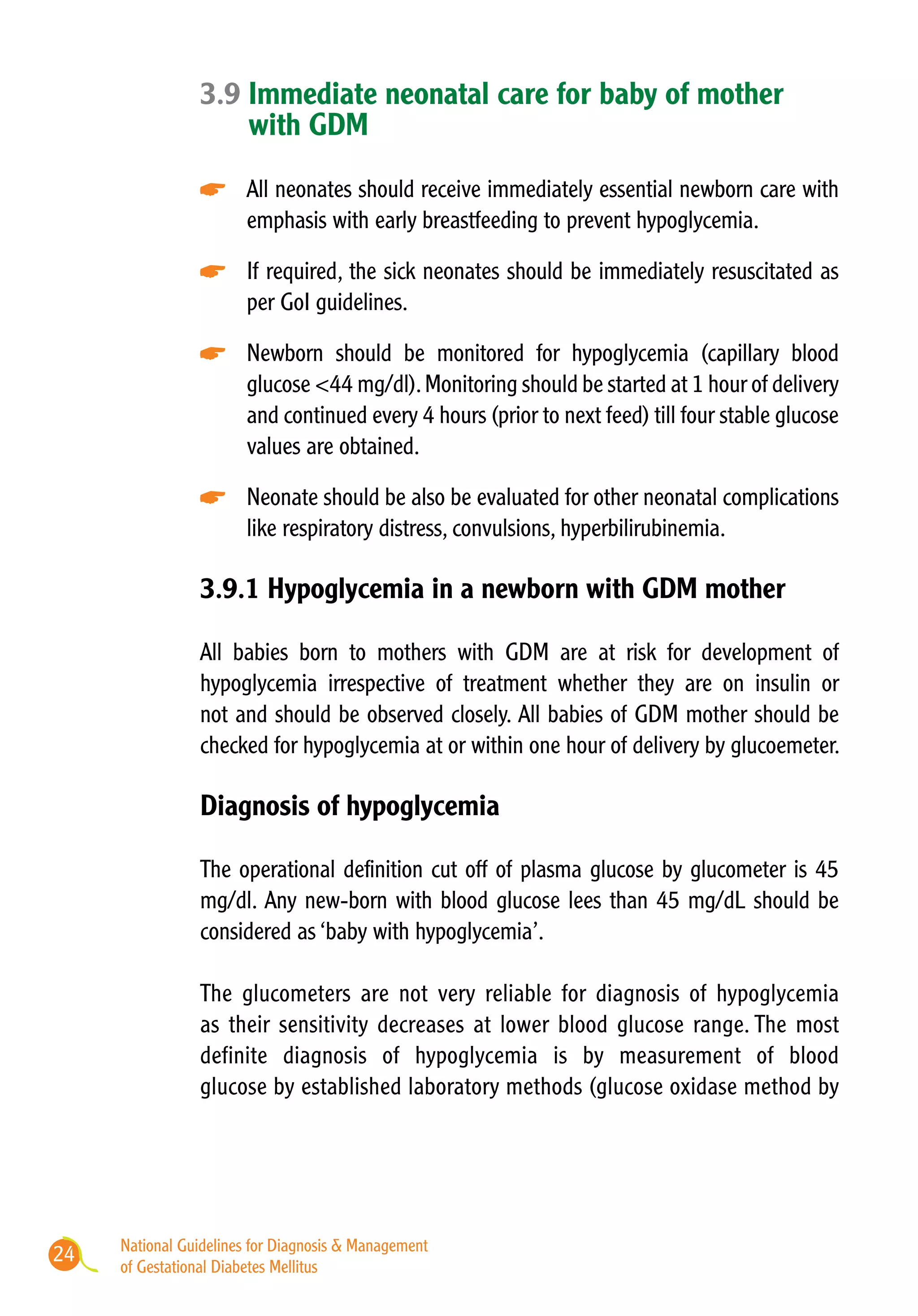National Guidelines for Diagnosis & Management of Gestational Diabetes ...