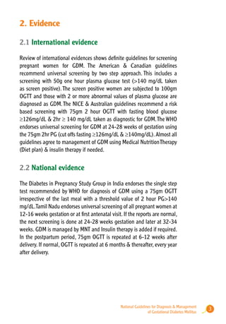 National Guidelines for Diagnosis & Management of Gestational Diabetes ...