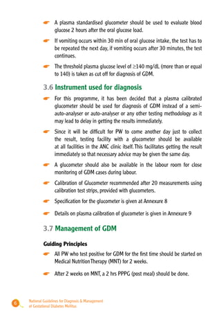 National Guidelines for Diagnosis & Management of Gestational Diabetes ...