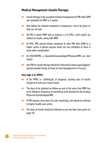National Guidelines for Diagnosis & Management of Gestational Diabetes ...