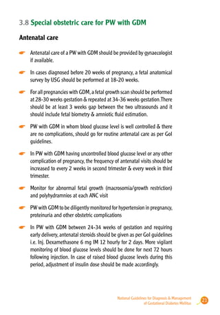 National Guidelines for Diagnosis & Management of Gestational Diabetes ...