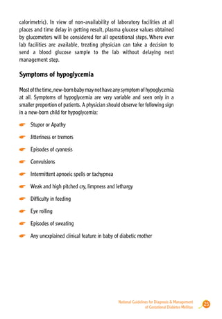 National Guidelines for Diagnosis & Management of Gestational Diabetes ...