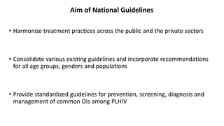 National guidelines for HIV care and treatment 2021 | PPTX