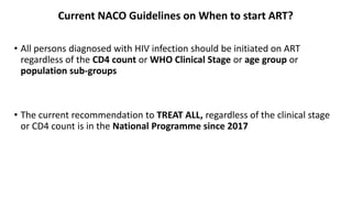 National guidelines for HIV care and treatment 2021 | PPTX