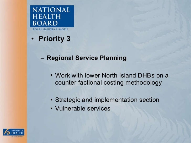 National Health Board Priorities and Directions