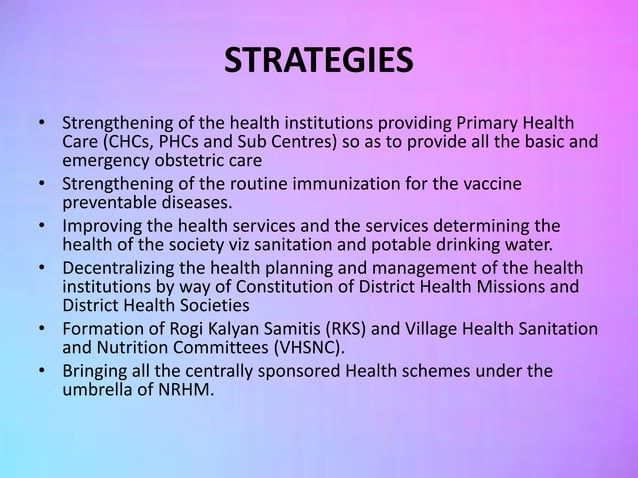 National health mission | PPTX