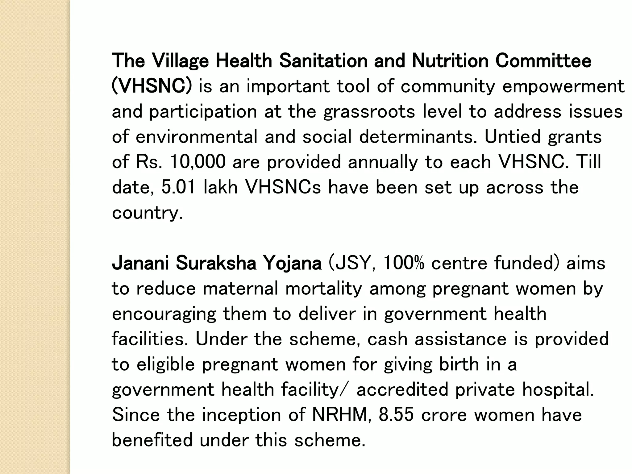 National health mission | PPTX