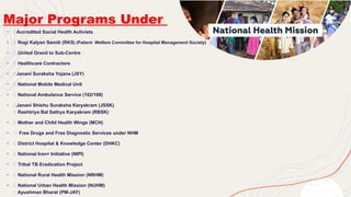 NATIONAL HEALTH MISSION with All Programed Under NHM | PPTX