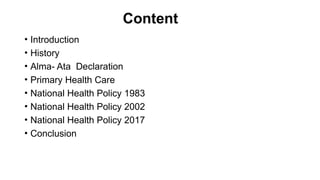 National Health Policy.pptx national health policy | PPTX
