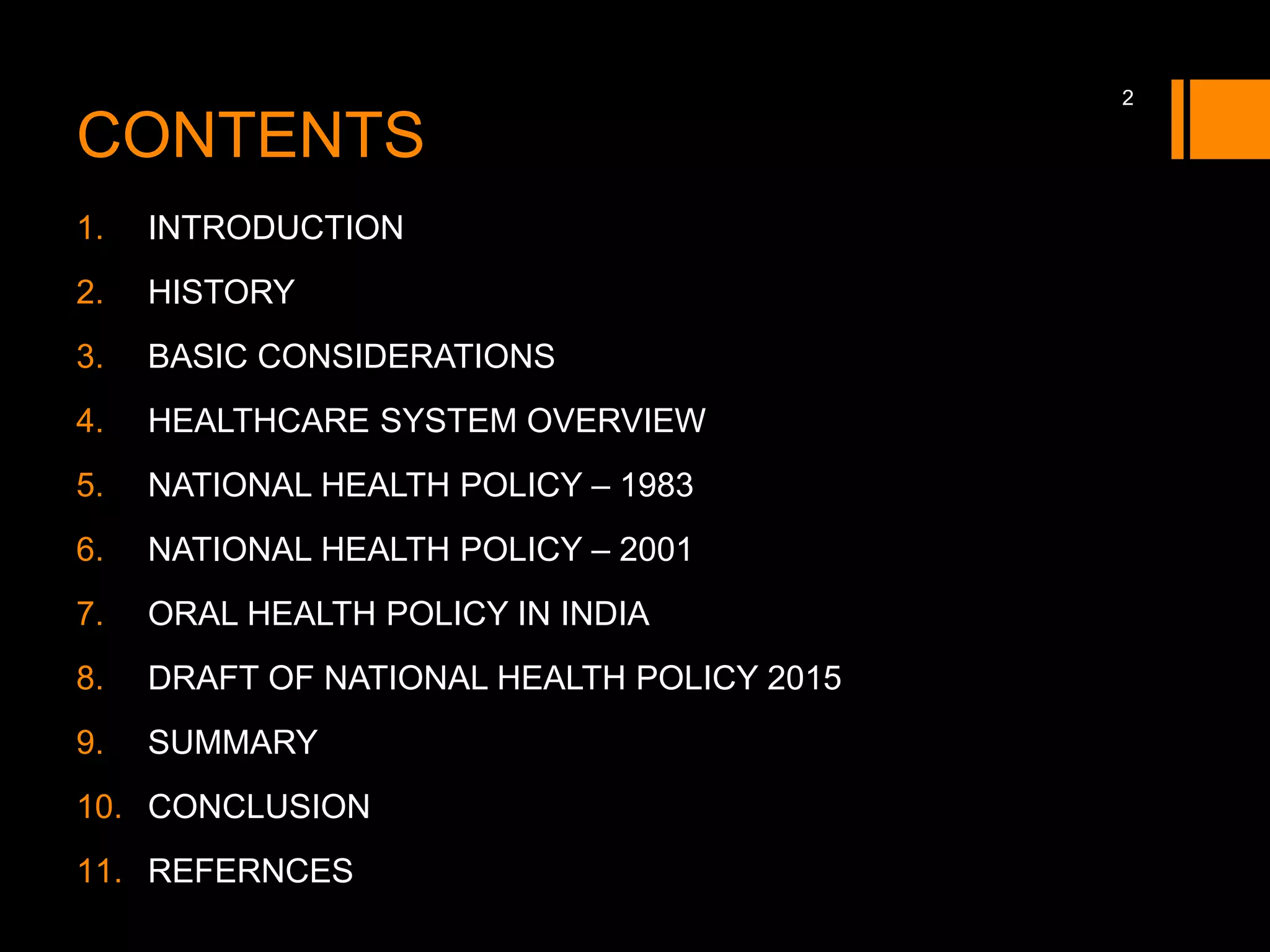 National health policy | PPTX