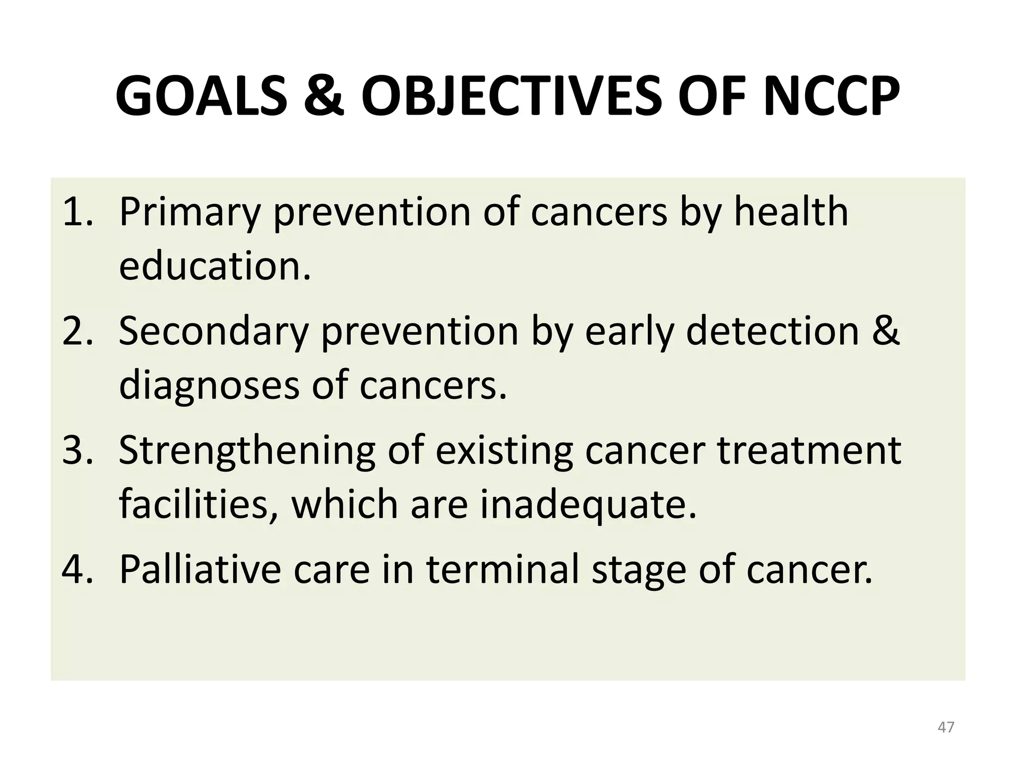 National health programes for non communicable disease | PPTX
